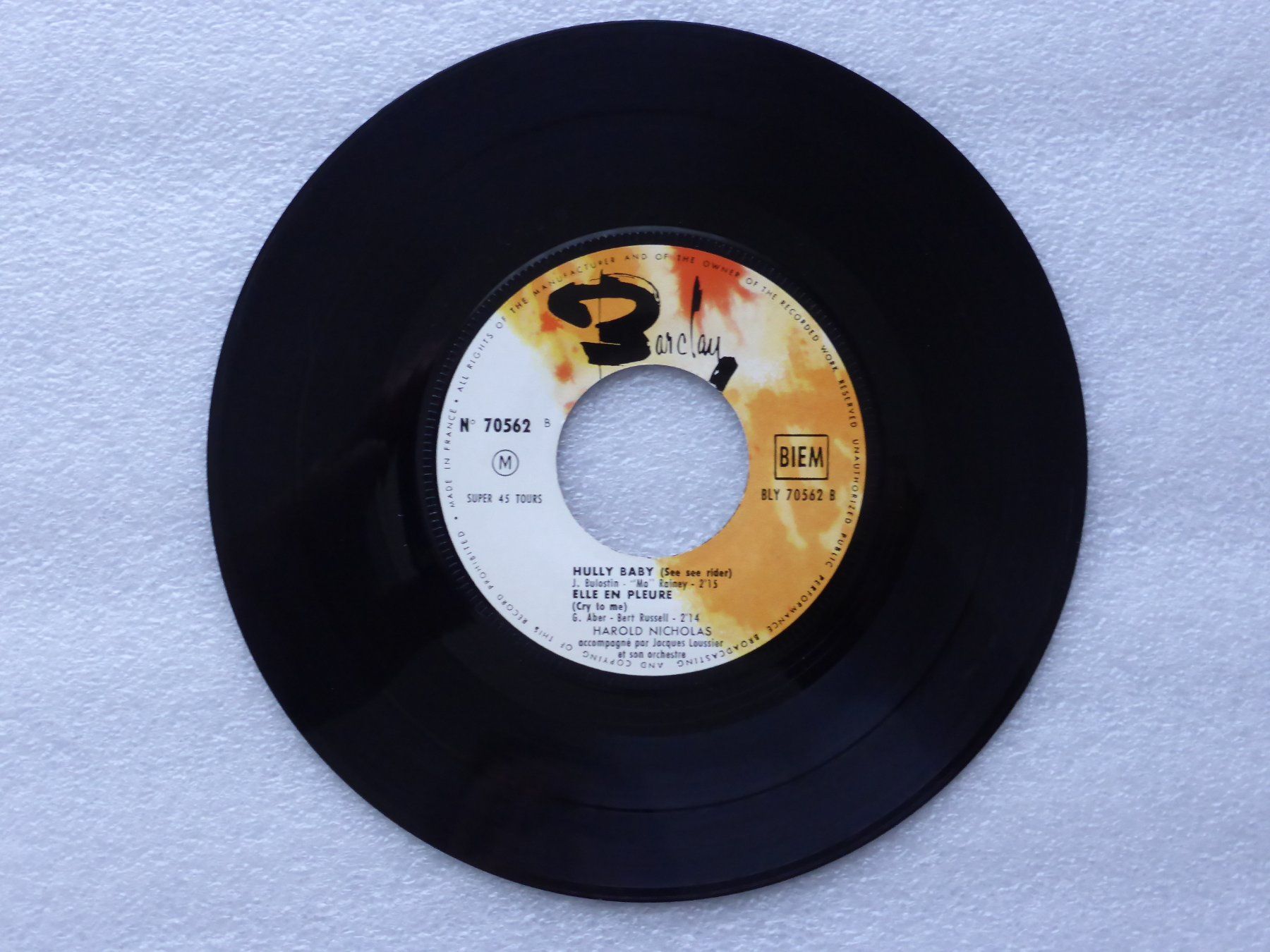 Schallplatten: Vinyl Single   EP  HAROLD NICHOLAS – Gebraucht aus Küssnacht am Rigi von Mondkinder 2