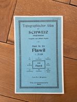 Siegfriedkarte, Blatt Nr. 218, Flawil, 1:25000