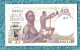 Frenck West Africa 10 francs selten erhaltung AU+