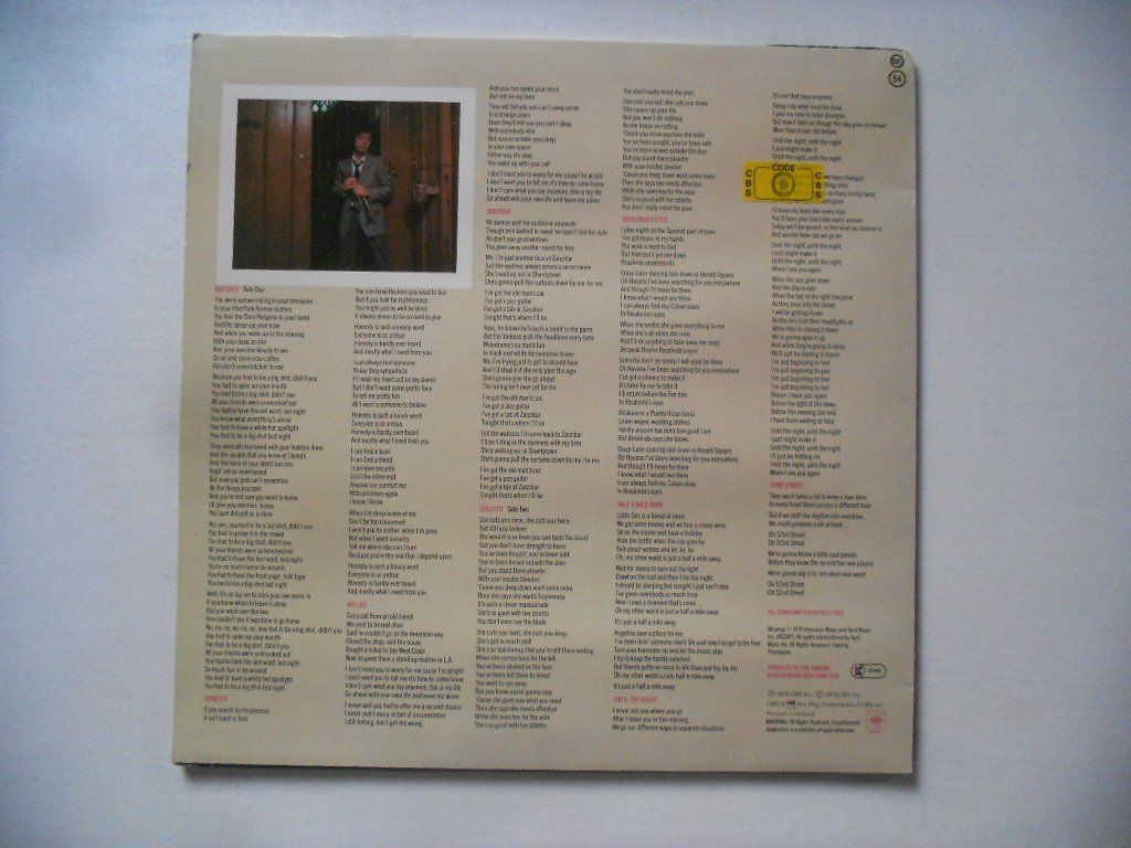 Dischi in vinile: BILLY JOEL  -  52 nd STREET – Usato da Bex venduto da Giorgiob 1