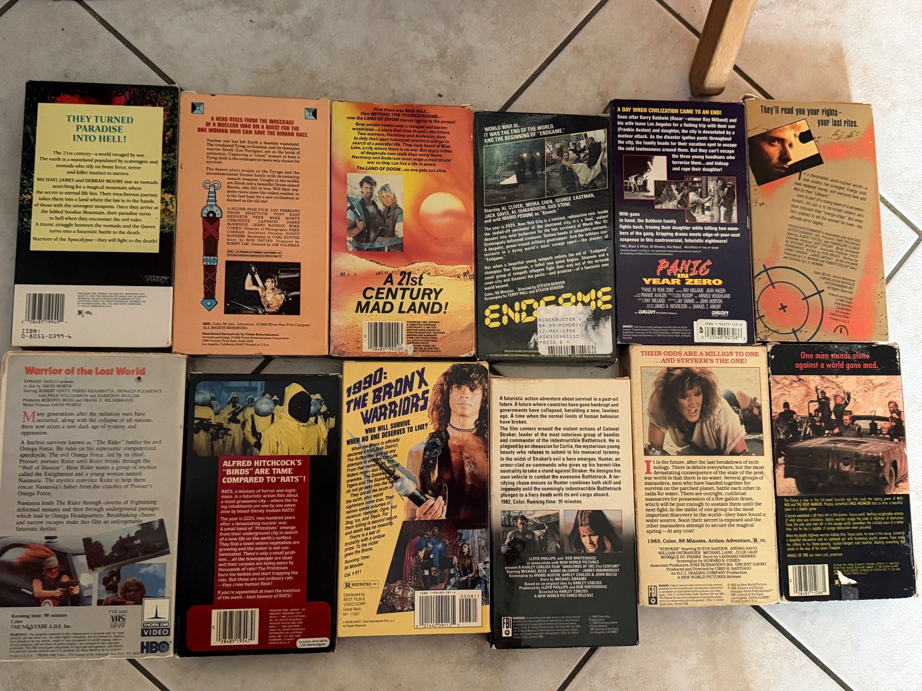 Tutti i VHS: 12 Post Atomic apocalyptic VHS movies – Usato da Minusio venduto da vertigoozBazar4u 1