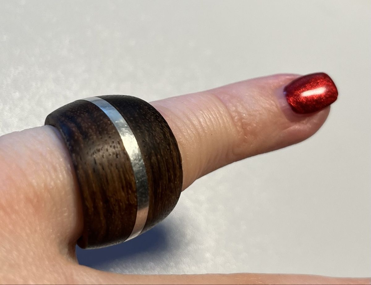 Ringe: Holzring mit Silberinlay, Gr. 54 – Gebraucht aus Wittinsburg von Bumblebee123 6