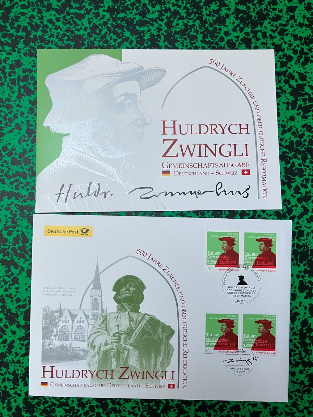 Tutti i francobolli: Zwingli, 500 Jahre Reformation – Nuovo (secondo la descrizione) da Menzingen venduto da Wlukas