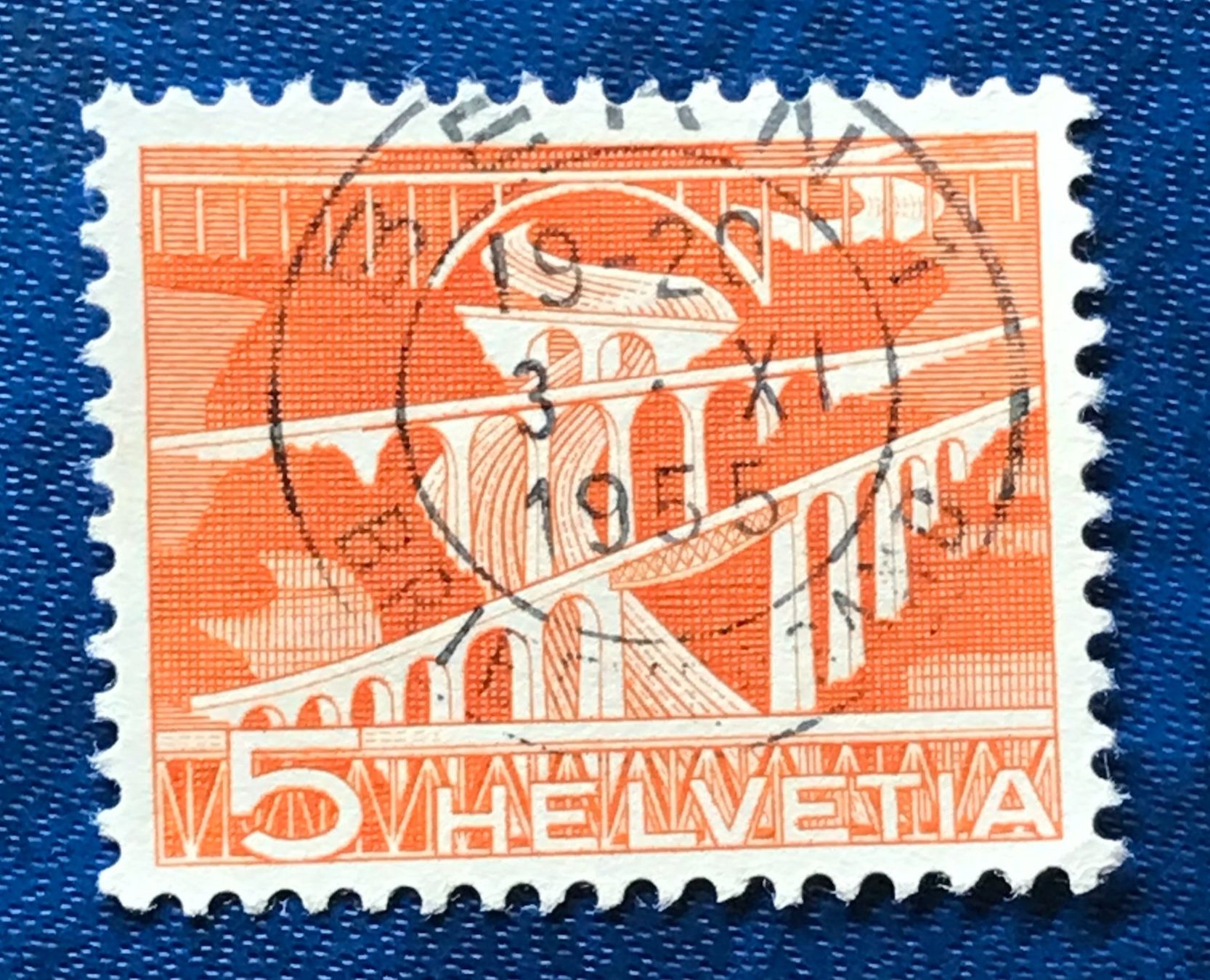 Tutti i francobolli: Nr.298 mit Stempel Strassenbrücken  1949   – Usato da Aarau venduto da Billa007