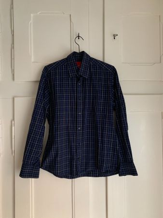 ESPRIT - Hemd dunkelblau kariert M