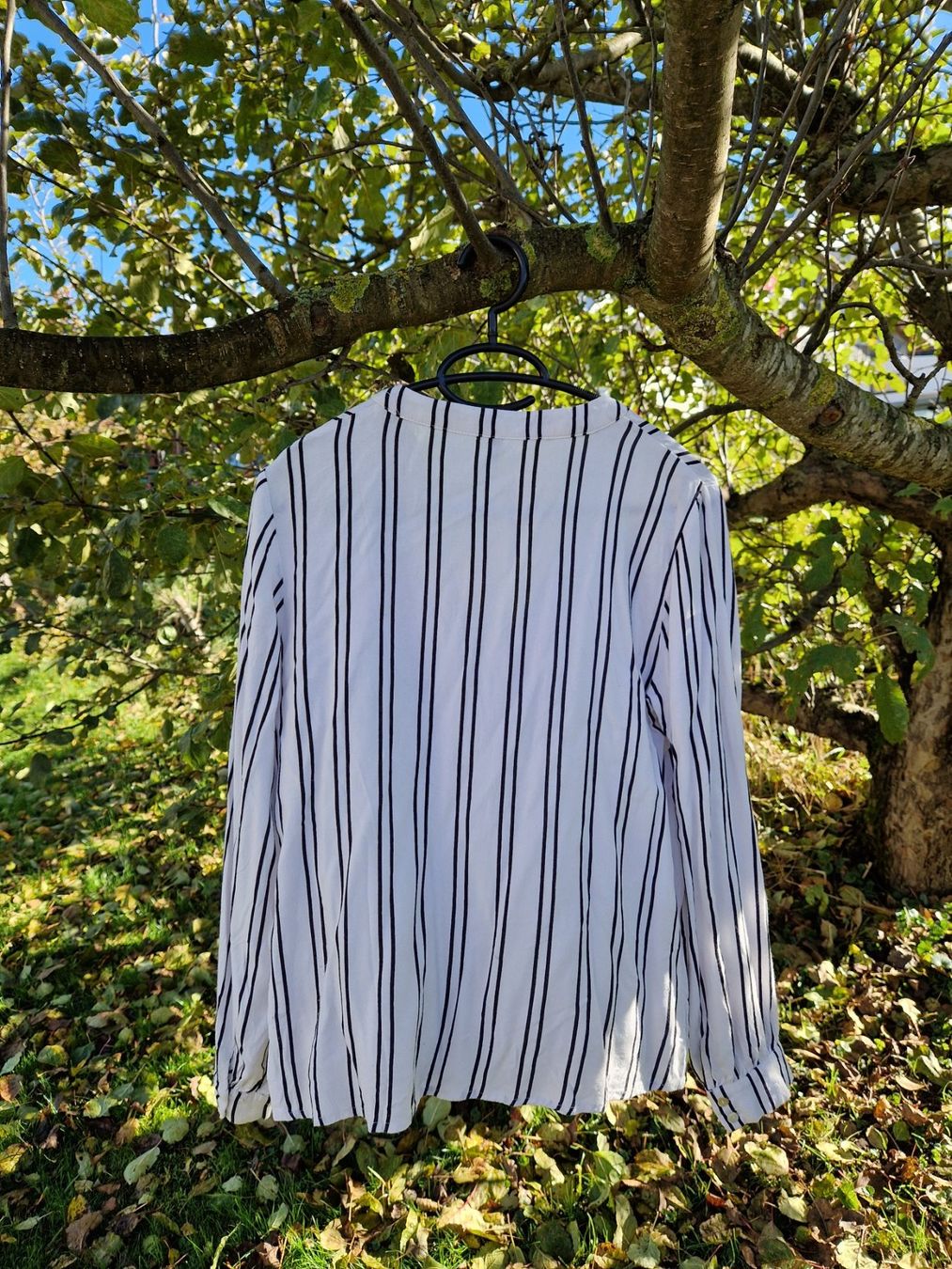 Camicette: Bluse / Tunika Chicorée weiss/schwarz/gestreift,Gr.S – Usato da Siblingen venduto da Vany_McDougall 2