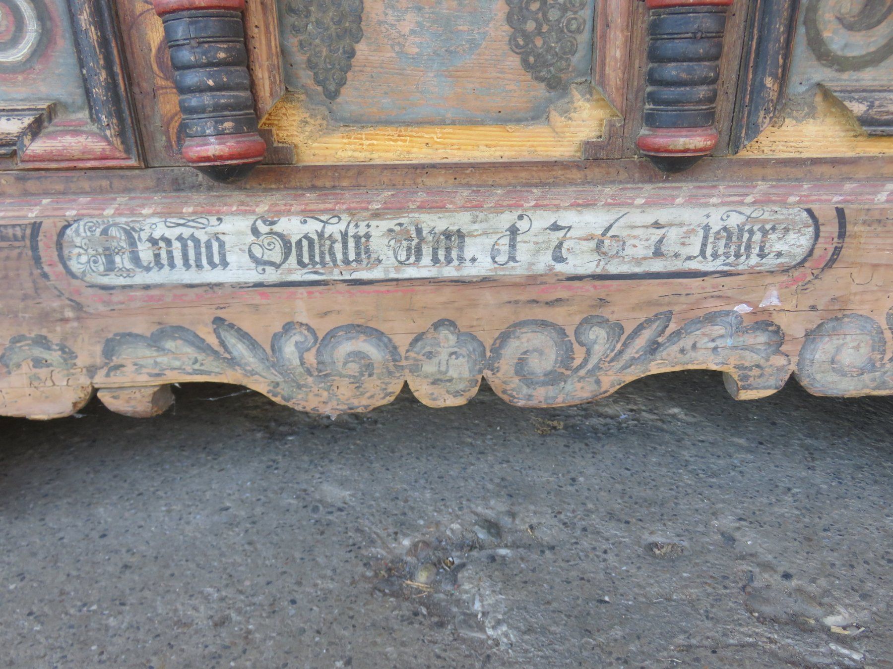 Cassapanche: antike Truhe bemalt 1767 – Usato da Ruswil venduto da Mfladibus 1