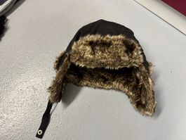 H&M Wintermütze mit Fellimitat, Gr. 158/170, Top Zustand!
