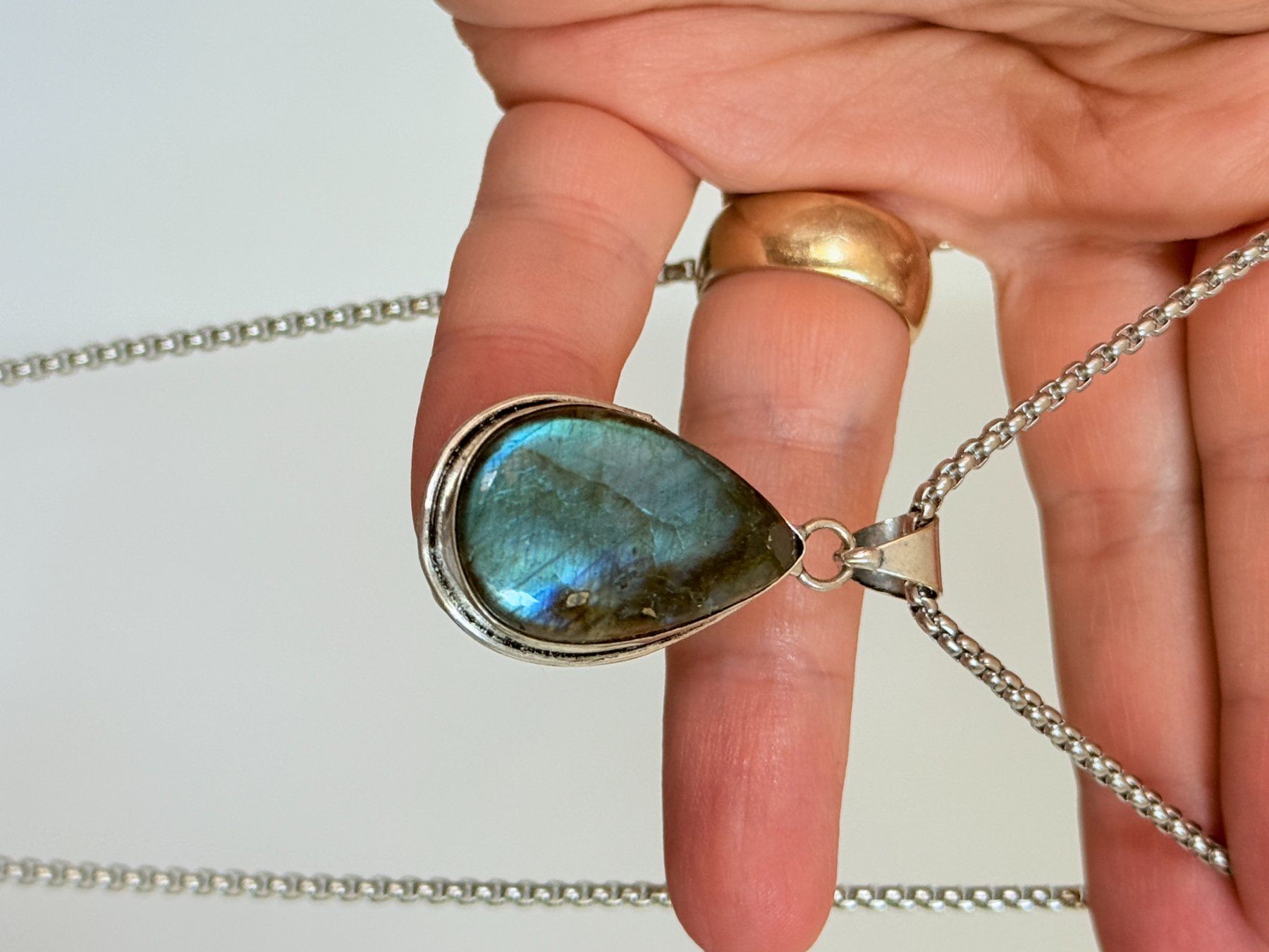 Catenine: Collier Labradorite - Été étincelant! – Nuovo e nell'imballaggio originale da Genève venduto da AWWA 7