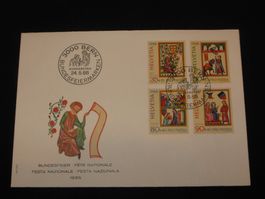Pro Patria FDC 1988 Nr. 219 - 222 700 Jahre Kunst + Kultur