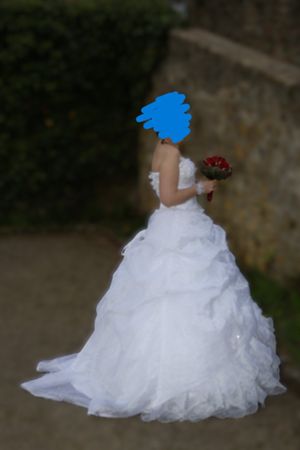 Robe de mariée blanc neige princesse taille env. 42