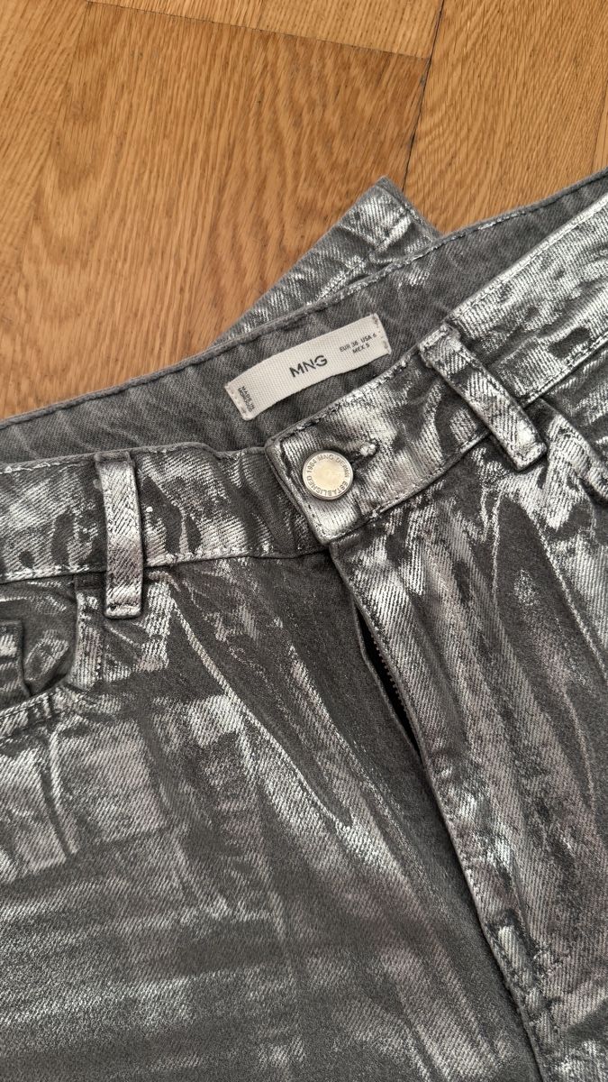 Mango Jeans: Mango denim jeans with tin-foil wash, size 38 – Nuovo (secondo la descrizione) da Zürich venduto da ana_782l 3