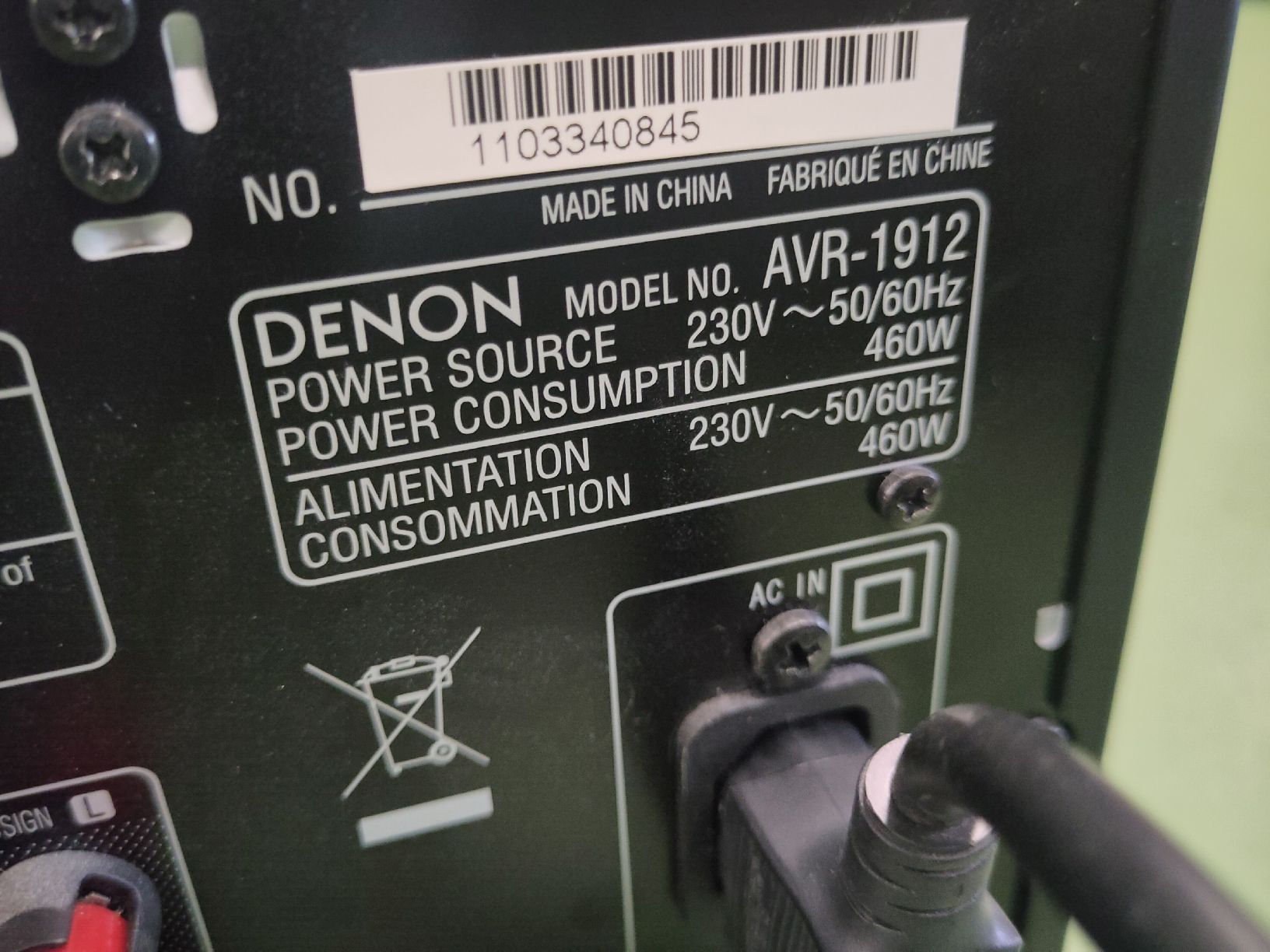 Denon Ricevitori: Denon AVR-1912 Receiver – Usato da Pratteln venduto da Cartonsducoeur_bl 5