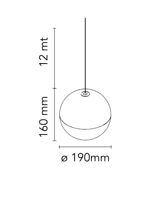 Flos Lampadari & plafoniere: Hängeleuchte Flos String Light Sphere – Nuovo e nell'imballaggio originale da Schmitten FR venduto da oldtimer82 8