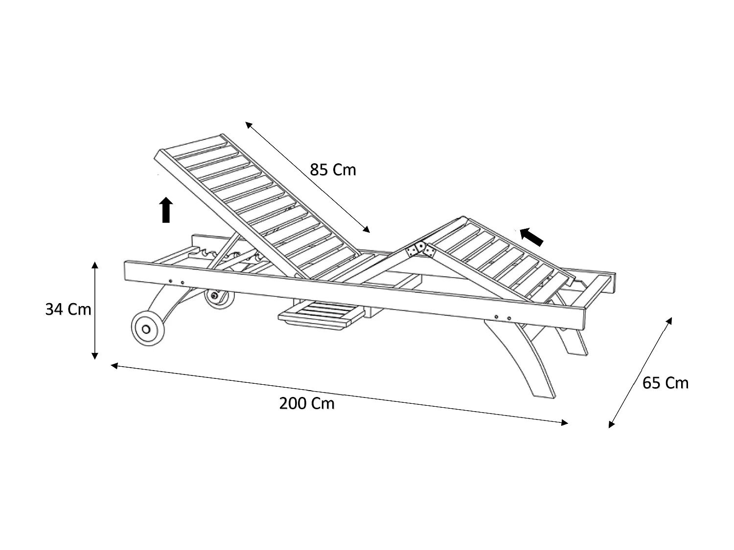 Sedie a sdraio: Teak Sonnenliege Liegestuhl – Usato da Weggis venduto da Fairpays 4