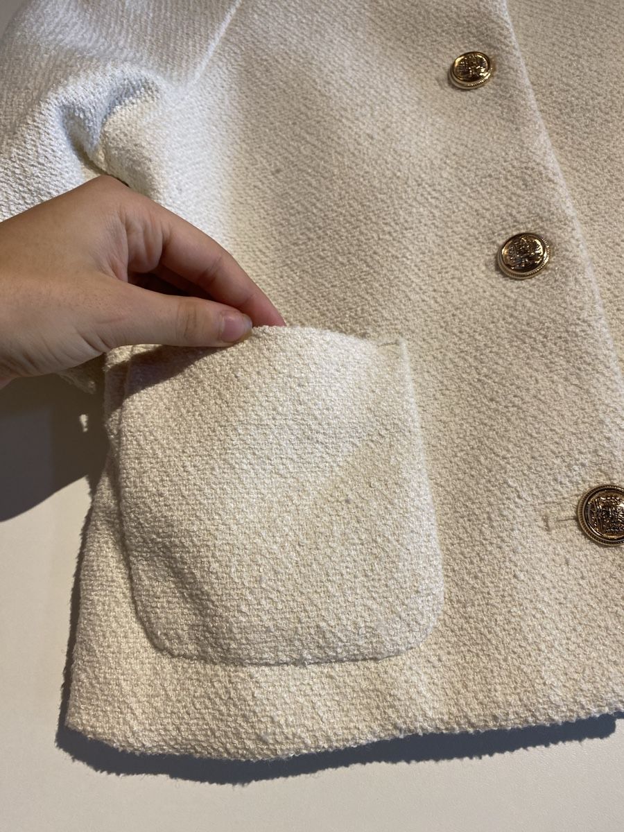 Jacken: Cropped jacket tweeted style with gold buttons – Neu und originalverpackt aus Göschenen von Anoli34 1