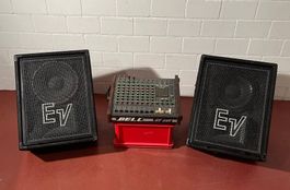 PA Anlage mit EV Monitoren