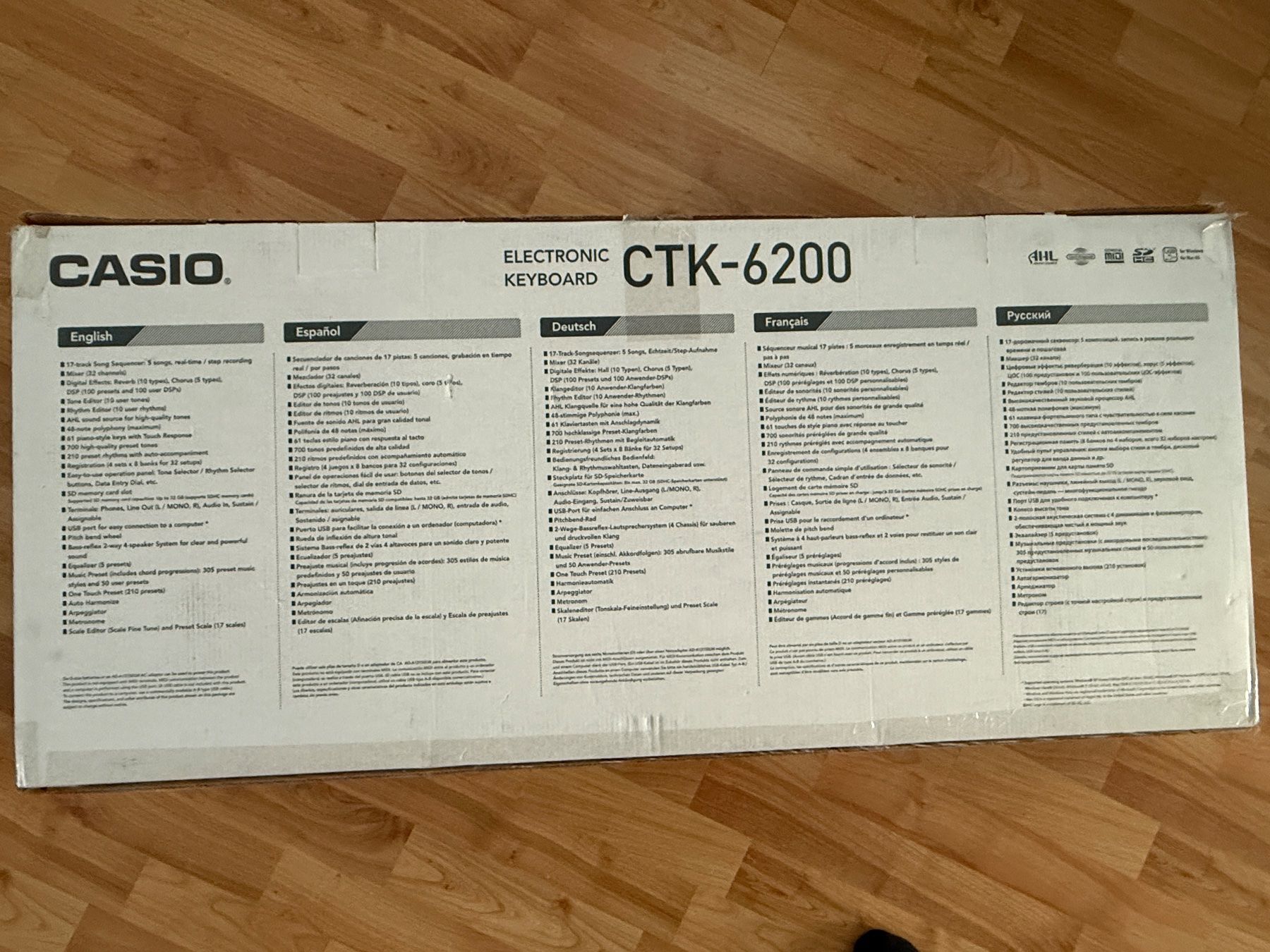 Casio Strumenti musicali: Casio ELECTRONIC KEYBOARD CTK-6200 mit orginal Verpackung – Usato da Niederuzwil venduto da bentorem 1