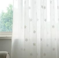 Schöne Schneeflocke Vorhänge 300x250cm