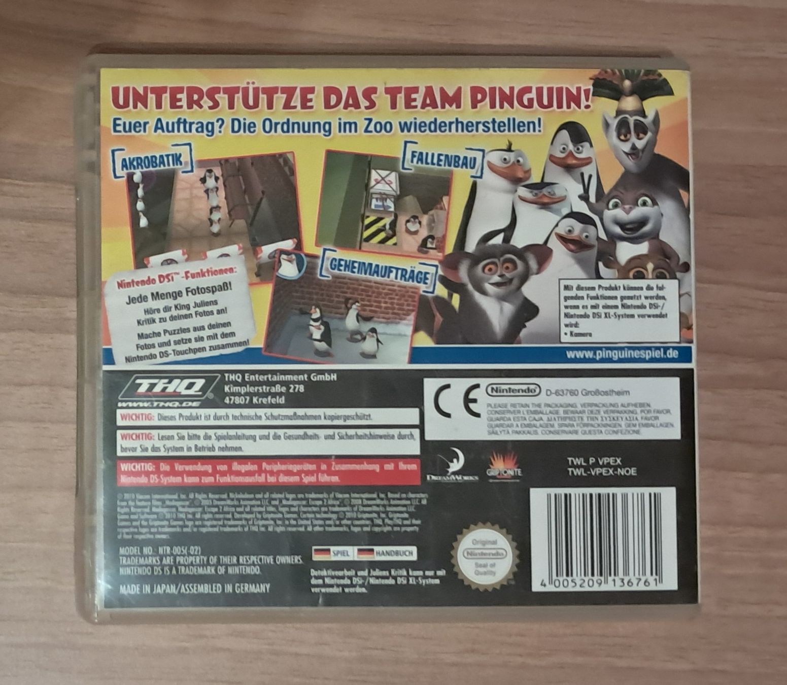 Nintendo Giochi: Nintendo DS: Die Pinguine aus Madagascar – Usato da Bern venduto da pet_dzd7 1