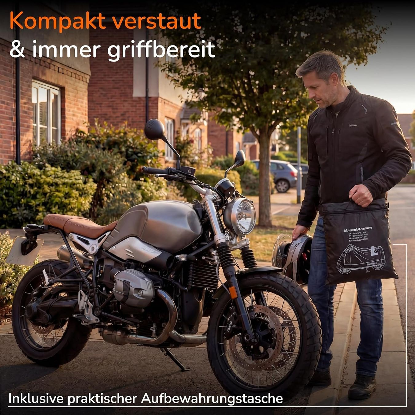 Teloni copertura moto: Motorrad Abdeckplane L wasserdicht abschliessbar 245cm – Nuovo e nell'imballaggio originale da Suhr venduto da SchnapperCH 6
