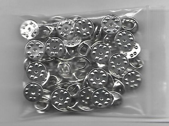Placchette & Badge: 50 Neue Pin Verschlüsse silbern – Nuovo (secondo la descrizione) da Zürich venduto da t24_de