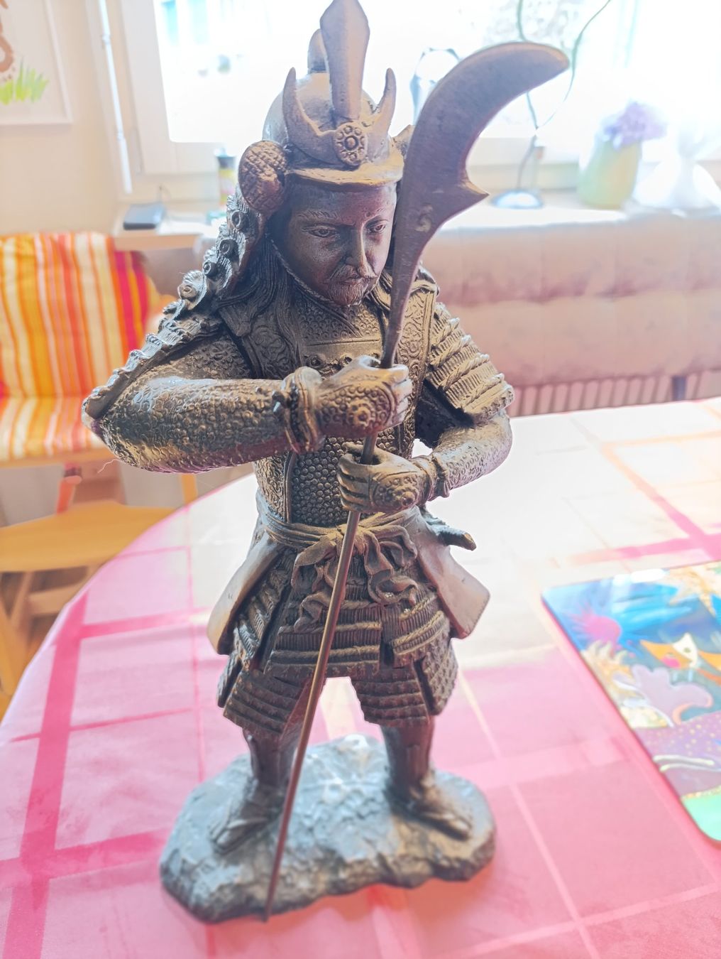 Sculture & Statue: GROSSER BRONCE SAMURAIKRIEGER EINDRÜCKLICH SELTEN – Usato da Reinach BL venduto da Katzenmorli 2