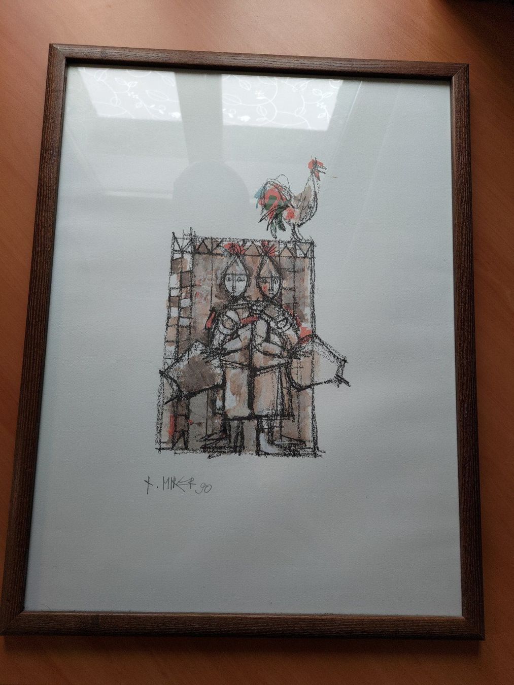 Foto & Immagini: Bild Mirer - Kunstdruck - gerahmt – Usato da Untervaz venduto da Lyraia 1