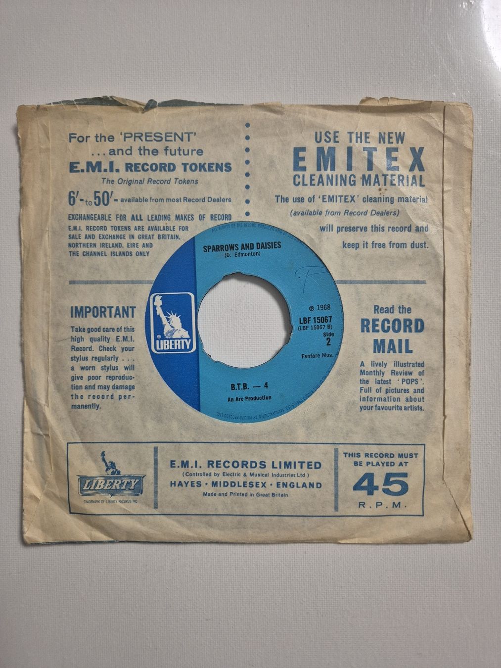 Dischi in vinile:  B.T.B. - 4  -  Do It To Em ...Single 7 – Usato da Uster venduto da newwave0 1