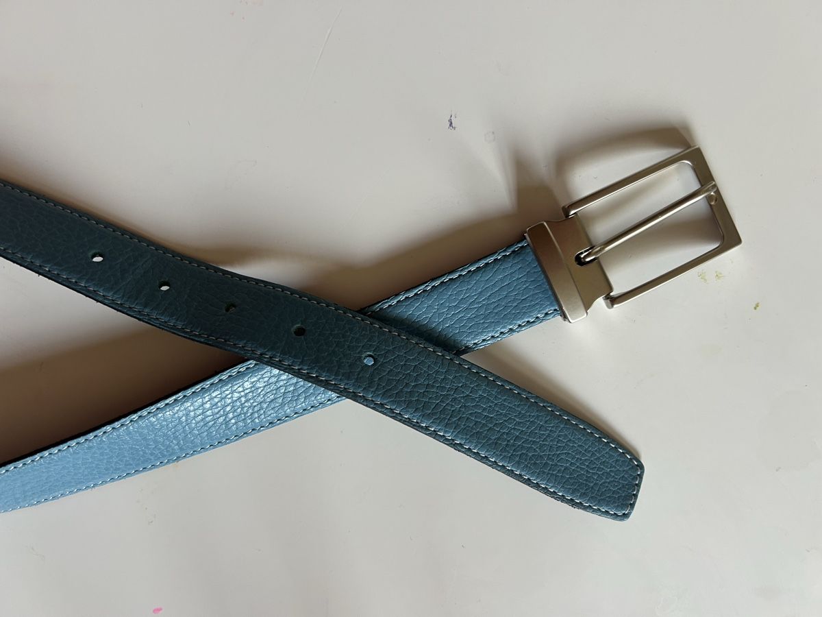 Cinture: Ceinture en cuir, taille 110, bleu clair – Nuovo (secondo la descrizione) da St-Prex venduto da mar_f6t6 1