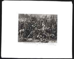 Näfels Schlacht  Aquatinta von Nilson
