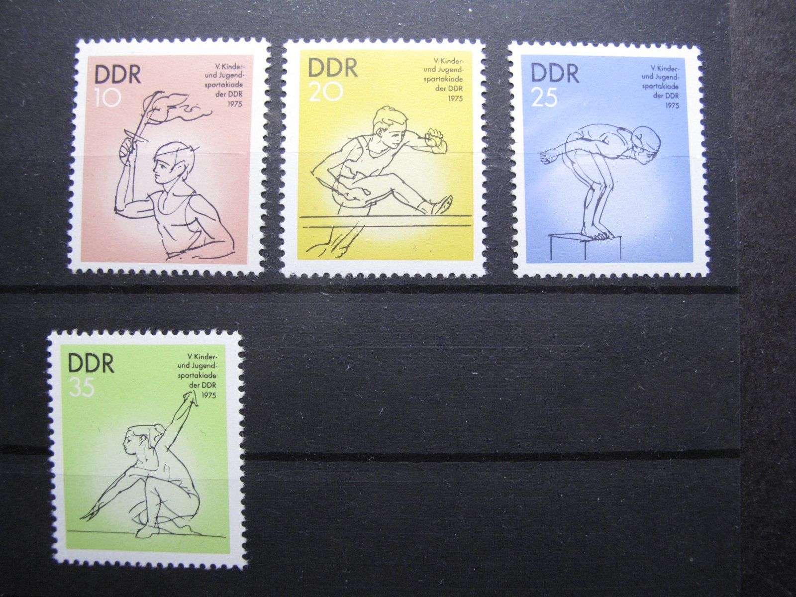 Alle Briefmarken: DDR 1975 Jugendspartakiade ** – Gebraucht aus Wil SG von fva01