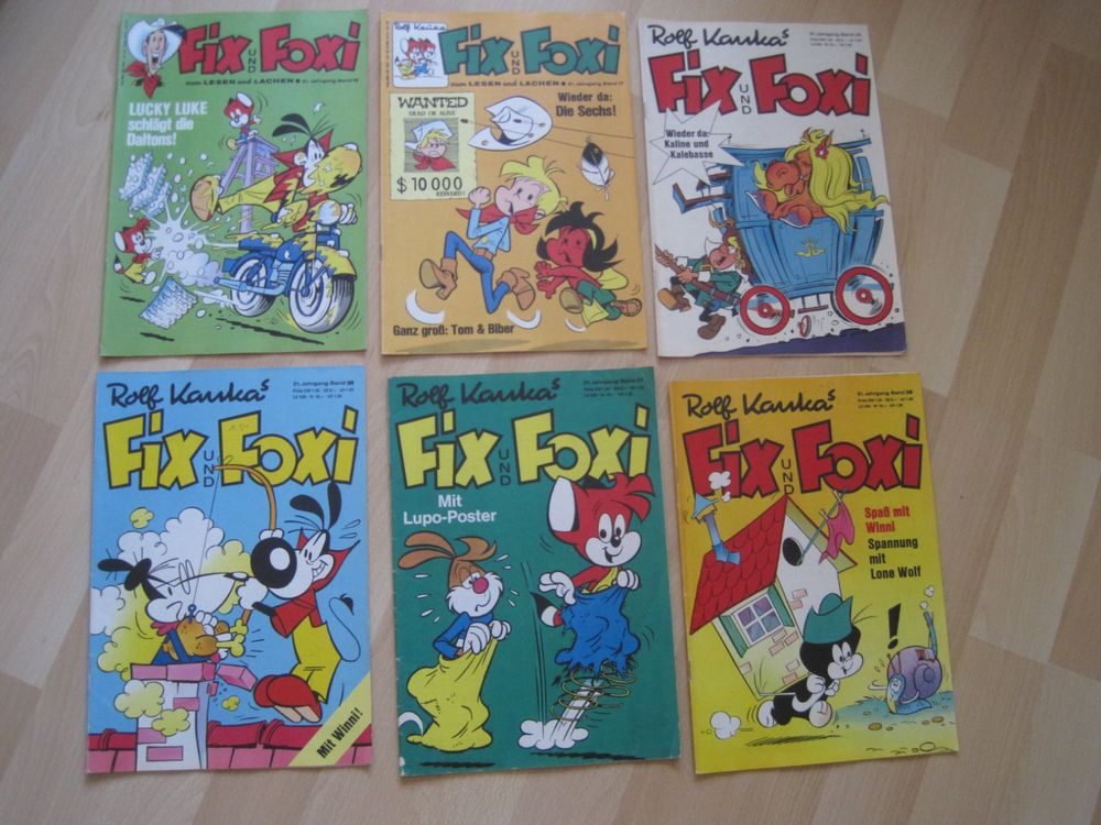 FIX & FOXI 1973 Comic Selten schönes Lot mit Poster (Gebraucht) in ...