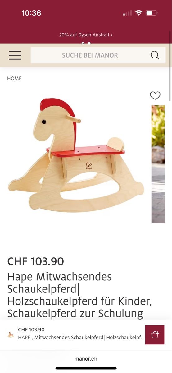 Hape Giocattoli: Hape Schaukelpferd – Usato da Erlenbach ZH venduto da itemstobepruchased 1