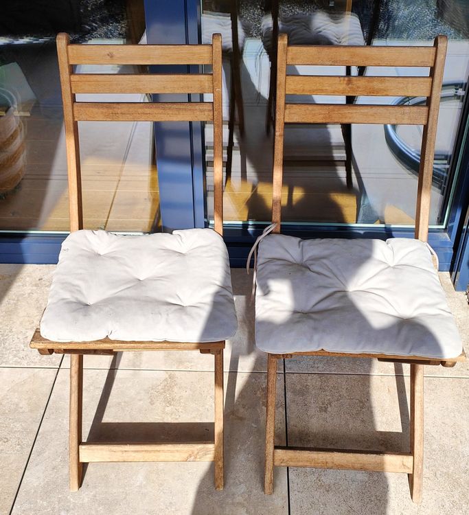 2x Ikea Gartenstühle Askholmen inkl. Stuhlkissen Kaufen auf Ricardo