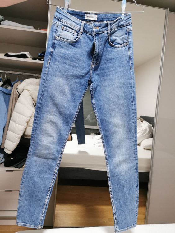 Jean Pour Femme Zara Taille 38 (EU) / 10 - Noir, Occasion Très Bon État