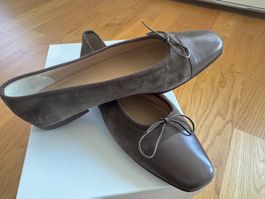 Unützer Ballerinas – Braun & Leder & Wildleder 🤎
