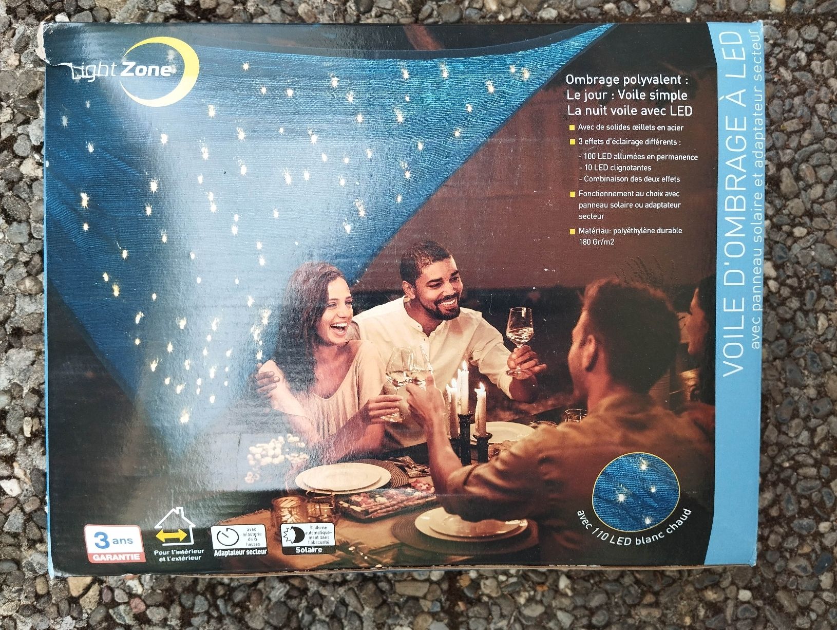 Parasols: Sonnensegel mit Solar-Beleuchtung – D'occasion à Mörigen par sigi2572 2
