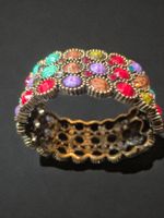 Bracciale donna multicolore con pietre in stile vintage