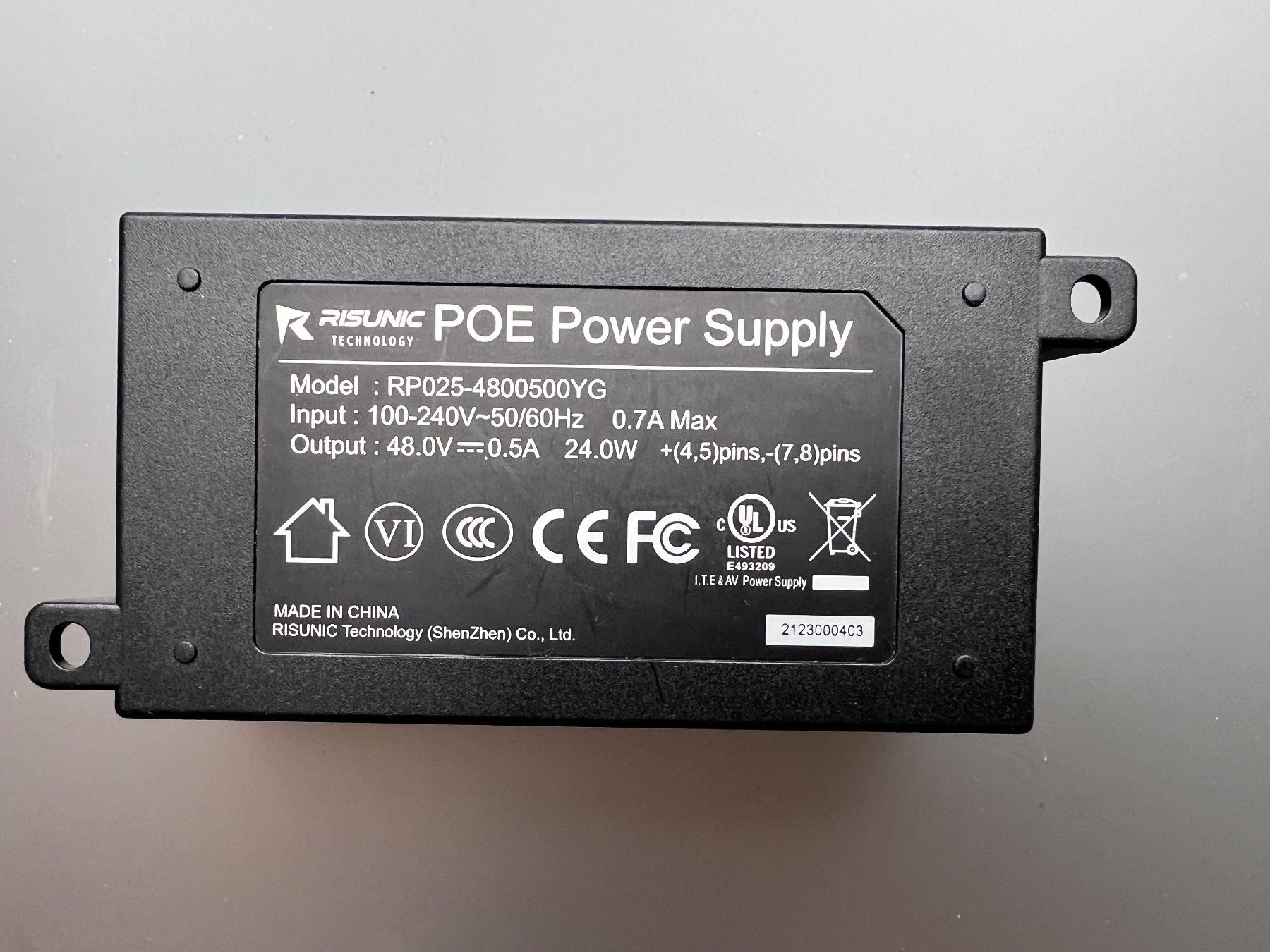 Unità & Adattatore: Risunic POE Injecktor – Usato da Root venduto da Tech-Nick
