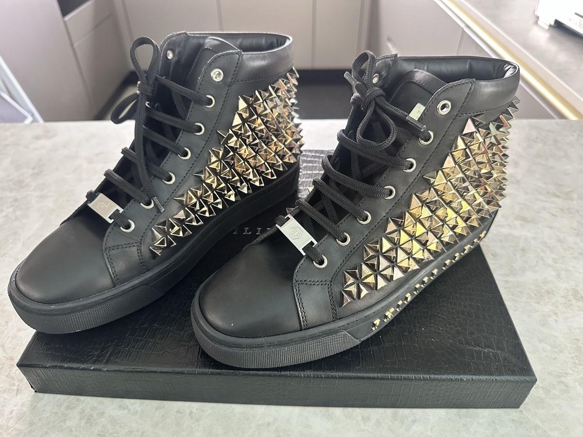 Philipp Plein Scarpe da uomo: Philipp Plein Hi-Top Skull light – Nuovo e nell'imballaggio originale da Burgdorf venduto da N.O.C.