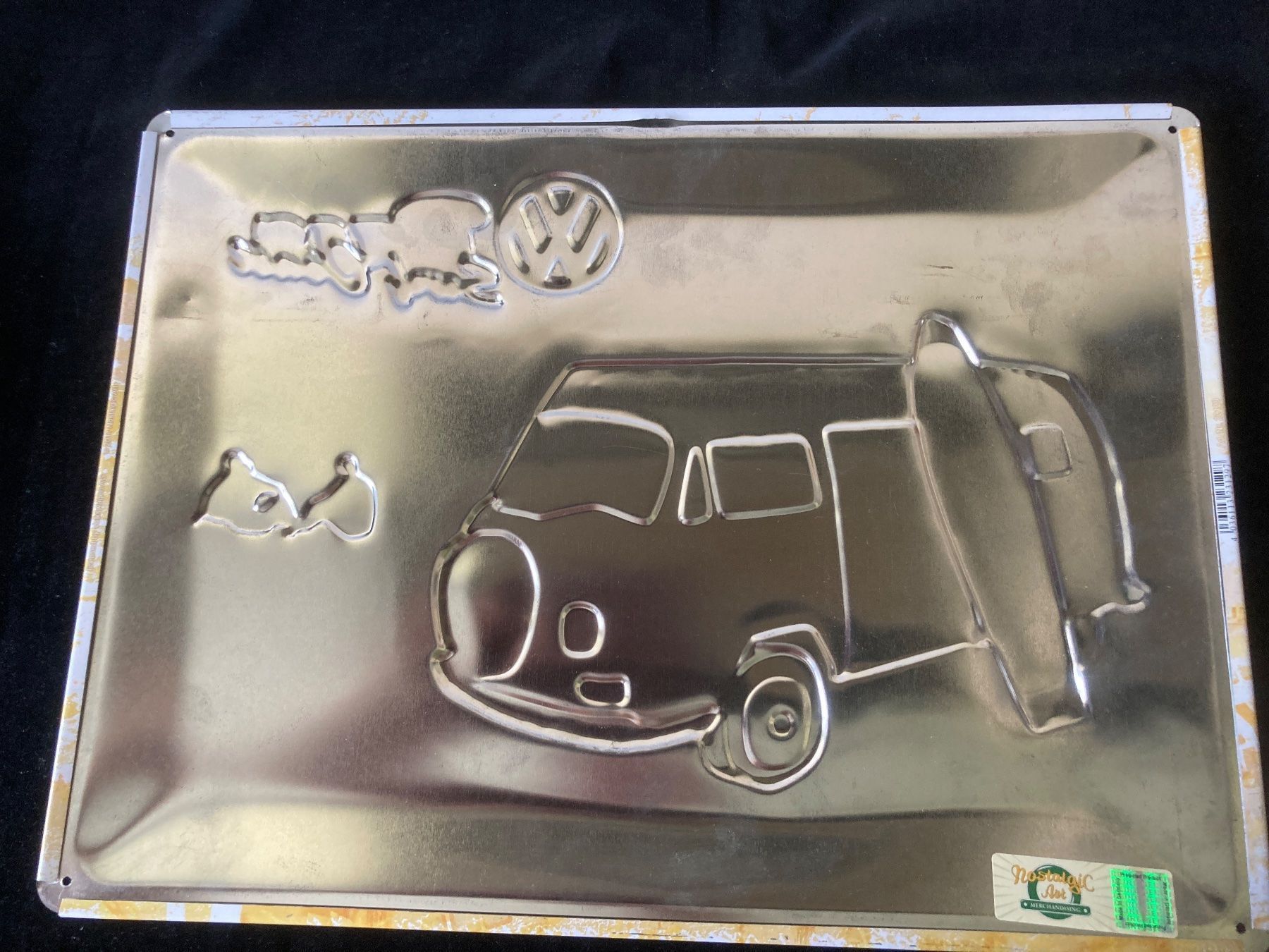 Volkswagen Insegne: Blechschild:  VW Bus Surf Coast – Usato da Zürich venduto da Chaeffeler 1