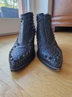 Bottines cuir noir T.40