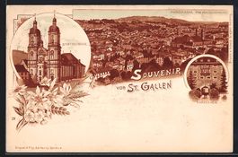 Litho St. Gallen, Panorama von der Falke
