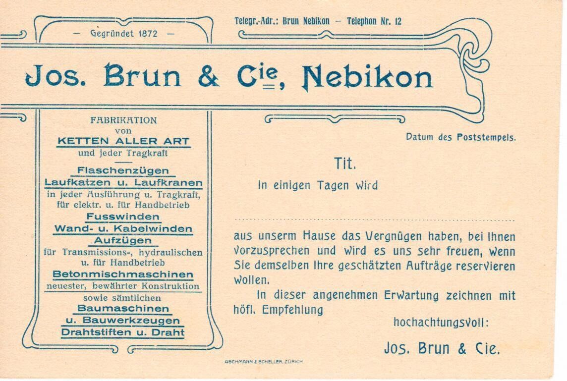 Tutti i francobolli: Firmen - Postkarte Nebikon / P5P – Usato da Wolhusen venduto da Curver9