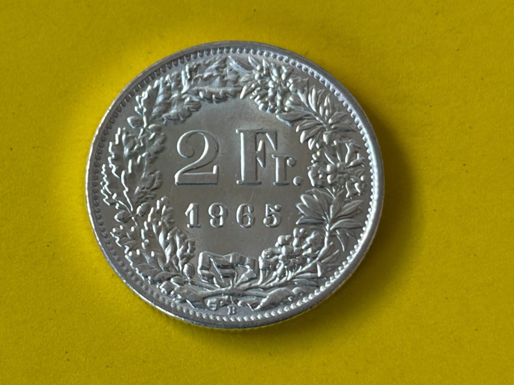 Tutti le monete: 2 Fr. 1965 stempelglanz – Usato da Kräiligen venduto da wolle2101