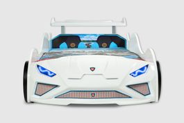 Autobett - Kinderbett Lambo RS-1 White - Carbed