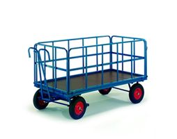 Handpritschenwagen mit Rohrgitterwänden 153x 73, Tragk.1000