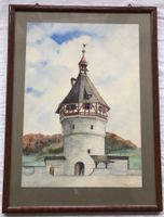Aquarell - Munot - signiert Miggi Herzog