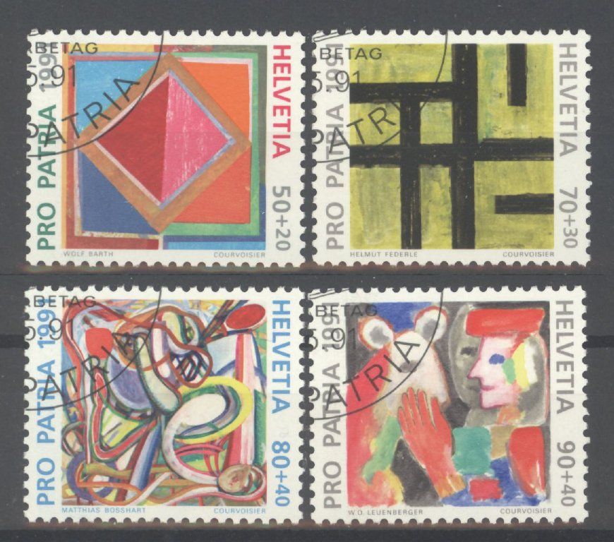 Alle Briefmarken: 1991, Pro Patria, ET – Gebraucht aus Willisau von Vollstempel